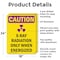 Signmission Radiation & Laser Sign, 24 in H x 18 in W, Aluminum, Rectangle OS-2PACK-CR-A-1824-V-10285 - alternate 5